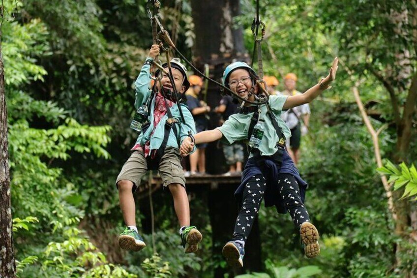 Extreme Zipline Challenge Adventure at Flying Hanuman Phuket 