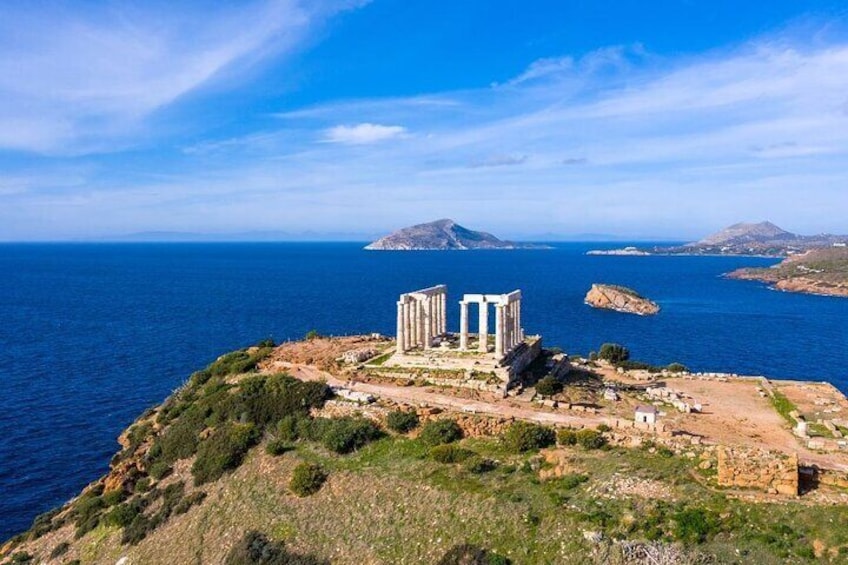 Sounio on a clear sunny day. 