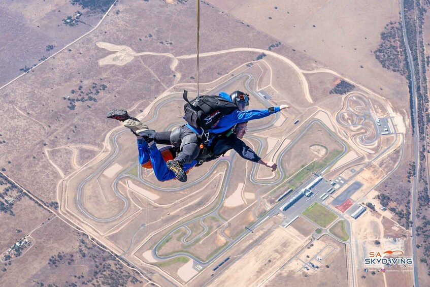 Picture 1 for Activity Adelaide: Skydive & Mustang Passenger Hotlaps Tour