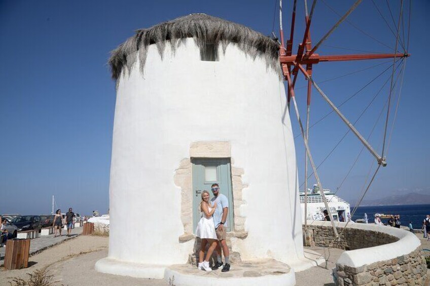 Photo Shoot at Wind Mills in Mykonos