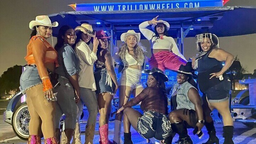 90s R&B Party Bike Tour through Downtown Houston