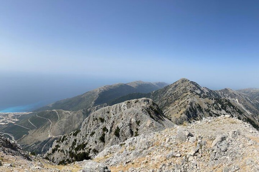 The view of the coast from the top