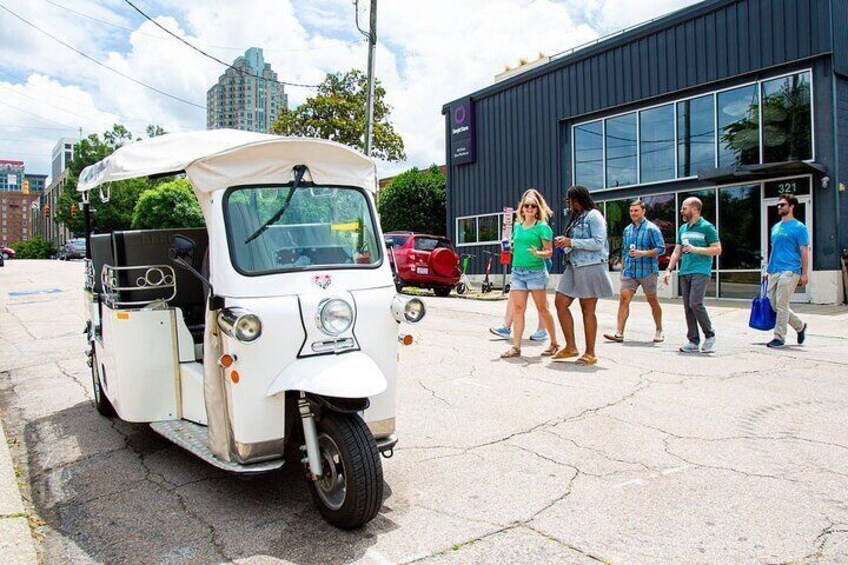 Electric Tuk Tuk Tour of Downtown Raleigh