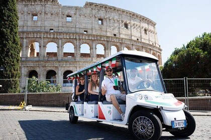 Fun Golf Cart Tour with Music and Gelato in Rome