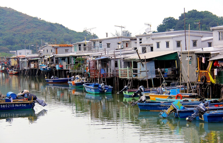 Show item 3 of 10. Floating houses on Lantau Island
