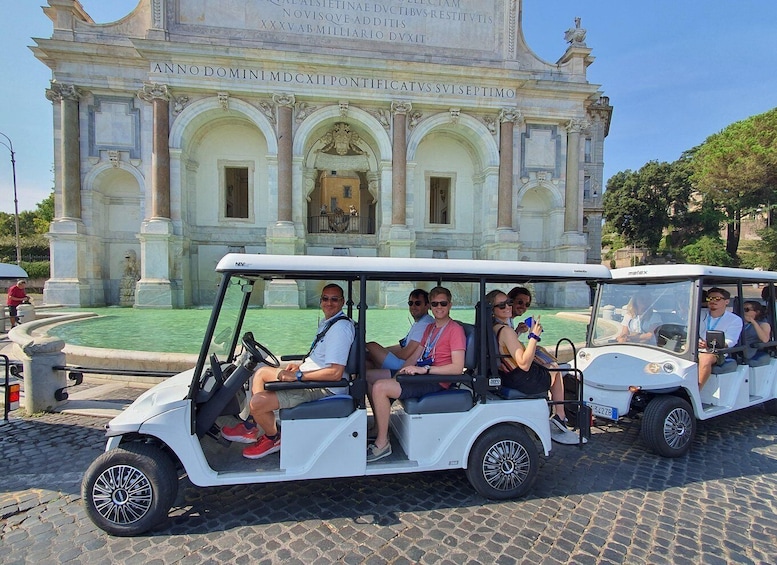 Picture 2 for Activity Rome: Golf Cart Tour for Cruisers with Pizza Snack & Gelato