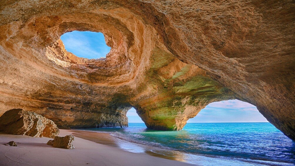 Beach cave on the coast of Algarve