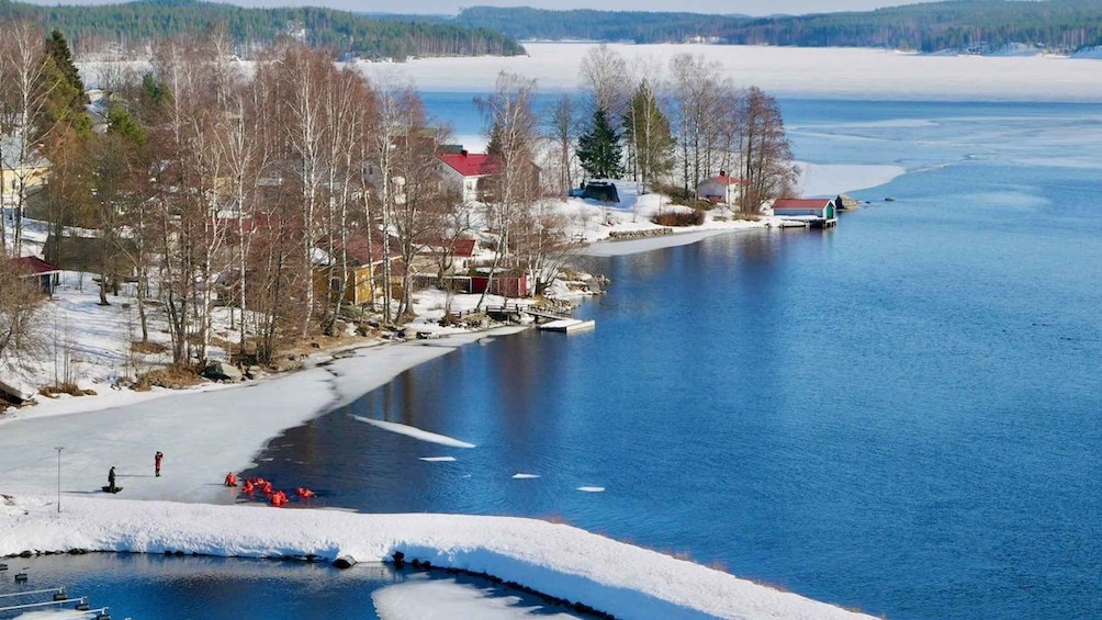 Picture 4 for Activity Puumala: Private Ice-Floating Experience at Lake Saimaa