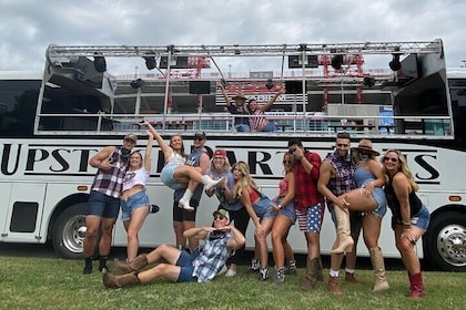 Nashville Open-Air Public Party Bus Tour with Onboard DJ & Bartender