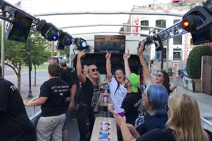 Nashville Open-Air Public Party Bus Tour with Onboard DJ & Bartender