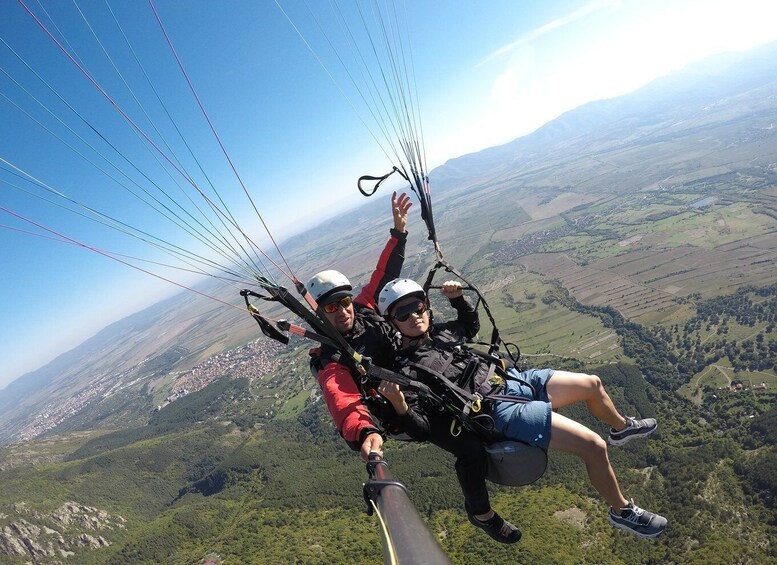 Sofia: Paragliding Adventure with visit of Koprivshtitsa