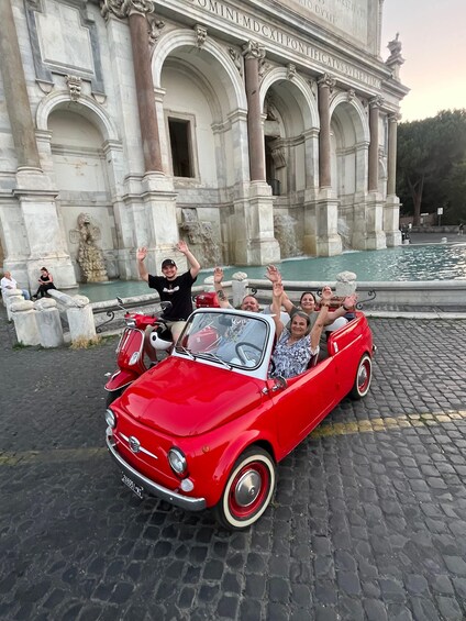 Picture 7 for Activity Rome: Evening Fiat 500 and Vespa Prosecco Tour