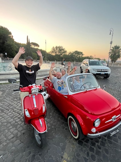 Picture 6 for Activity Rome: Evening Fiat 500 and Vespa Prosecco Tour