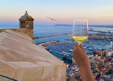 Alicante : dégustation de vins au château de Santa Bárbara