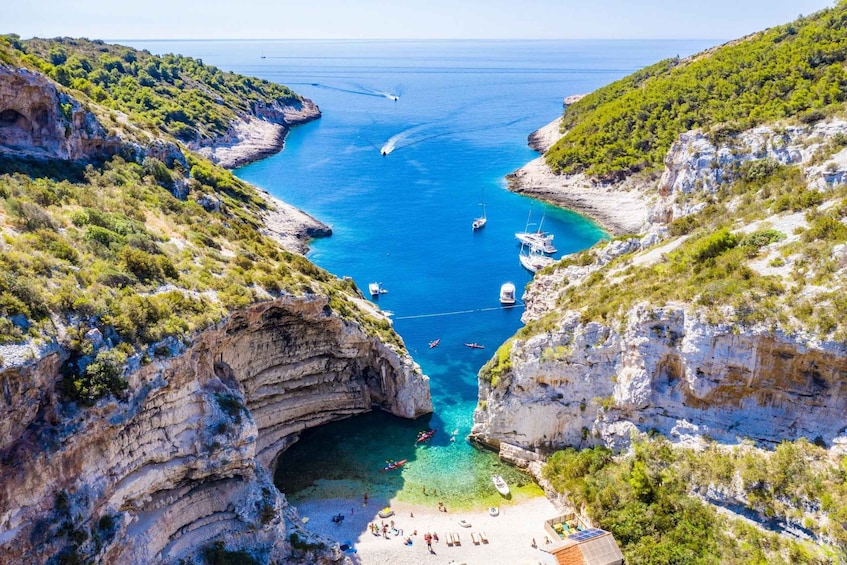 Picture 6 for Activity From Hvar: Blue Cave, Green Cave & 5 Islands Speedboat Tour