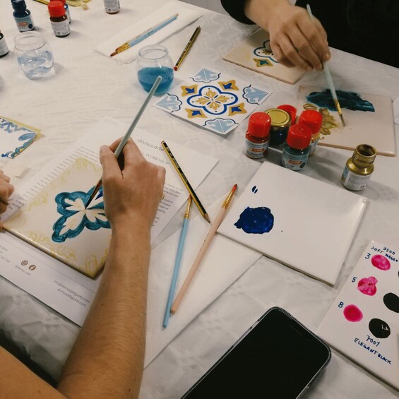 Picture 10 for Activity Porto: Tile-Painting Workshop with Glass of Port