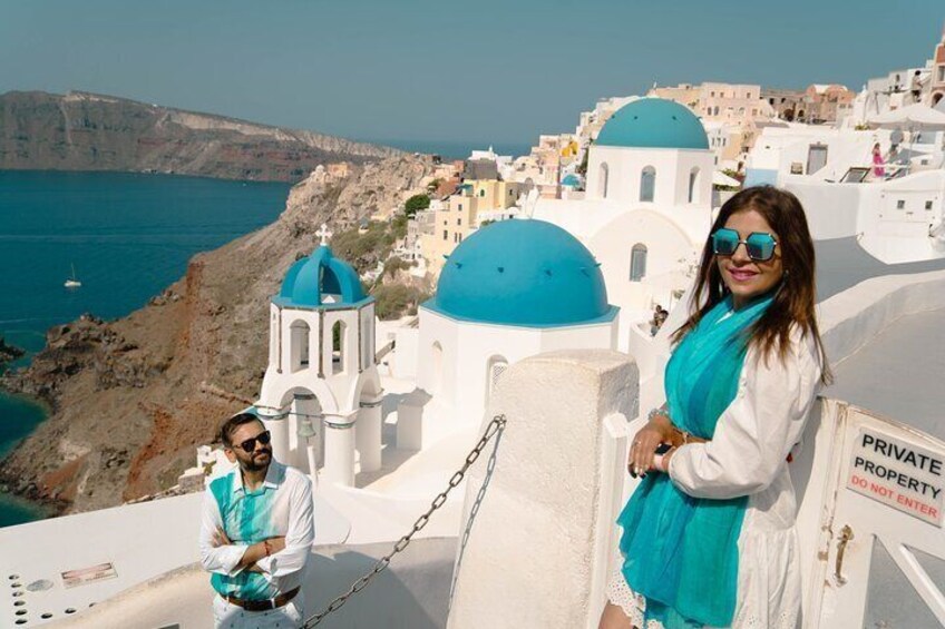 Private Photo shooting Session in Santorini