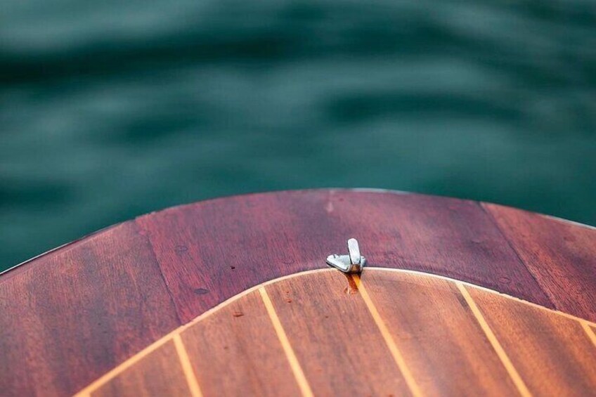 Enjoy the spirit of our wooden boat