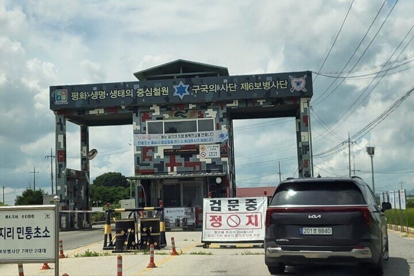 Check Point before entering the Civilian controlled area 