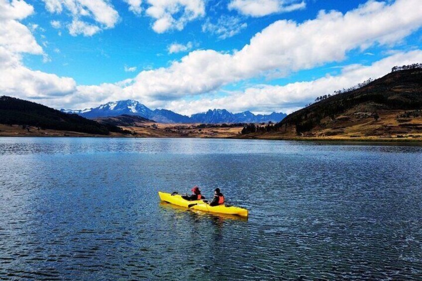 Kayak in Huaypo Lagoon From Cusco