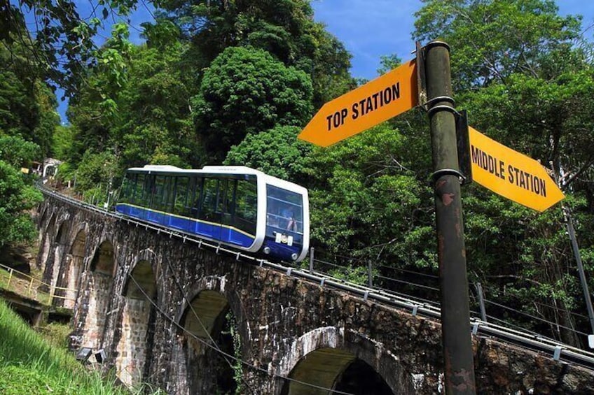 Penang hill furnicular train