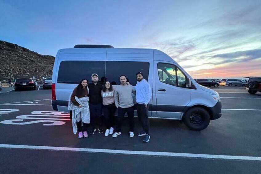 Haleakala Sunrise in a Luxury Mercedes Sprinter