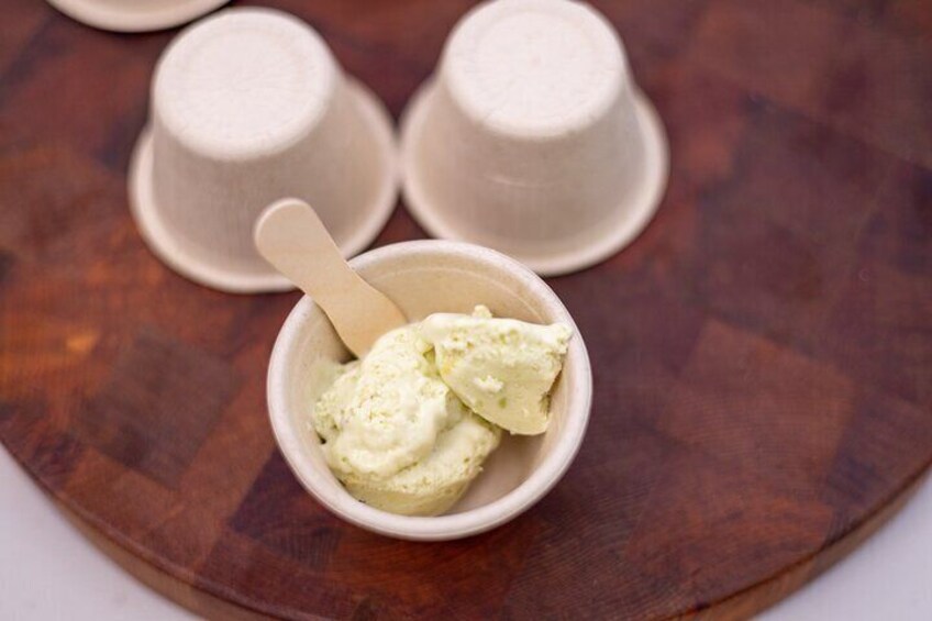 Delicious avocado ice cream