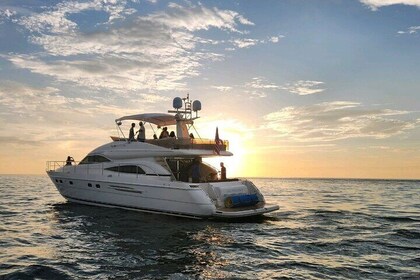 70ft Luxury Yacht Sunset Night Private Charter