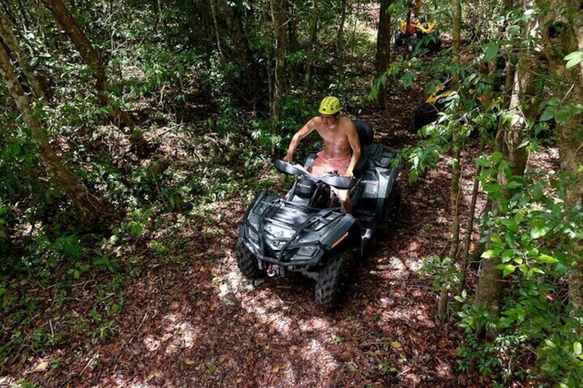 Puerto Morelos Tour with ATV, Zipline, and Cenote