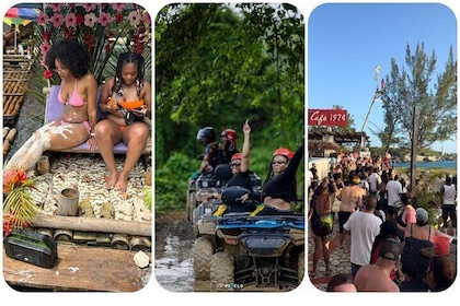 Bamboo Rafting, ATV and Ricks Café in Jamaica Tour