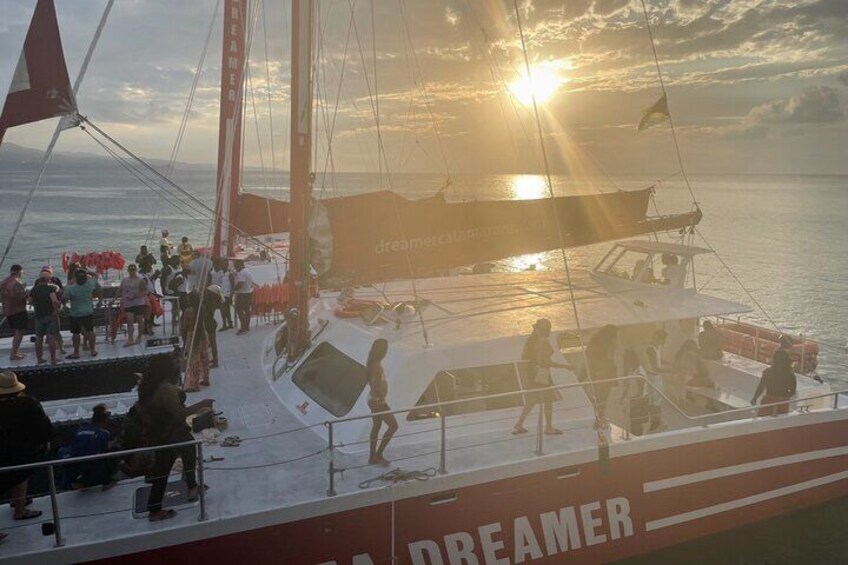 Rick's Cafe, Bamboo Rafting and Catamaran Party Cruise
