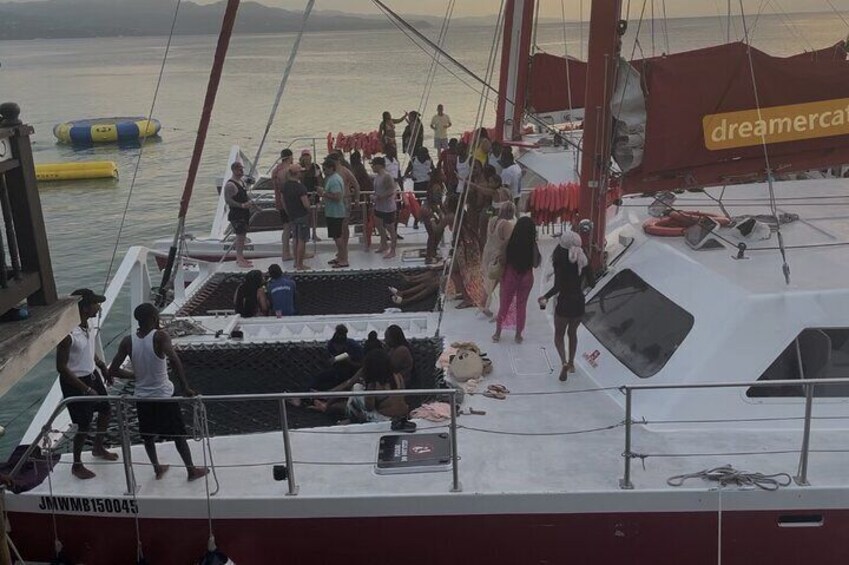 Bamboo Rafting, Catamaran Party Cruise and Snorkeling in Jamaica