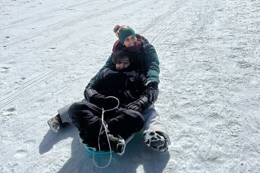 Private Sledding Rocky Mountain National Park Winter Tour