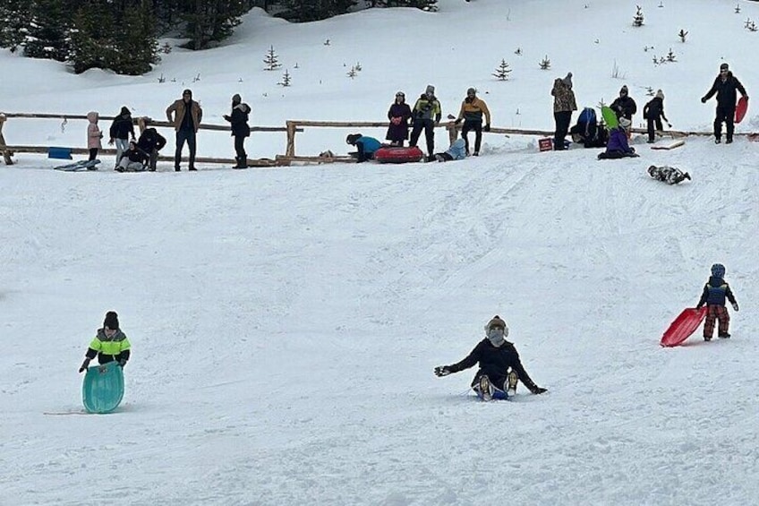 Private Sledding Rocky Mountain National Park Winter Tour