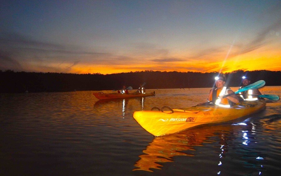 Picture 1 for Activity Pizza Paddle - Dinner Kayak Tour in Batemans Bay