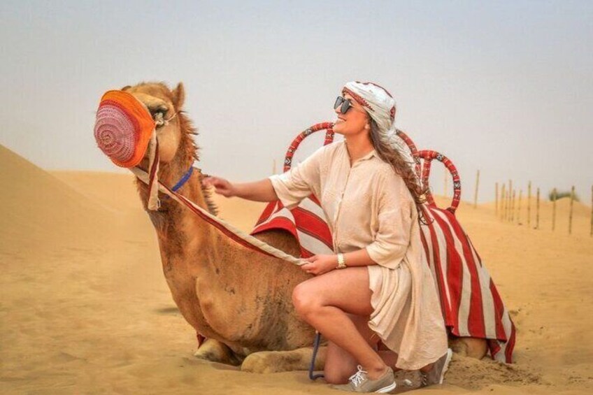 Red Dunes Desert Safari with BBQ Dinner, Camel Riding & Live Show