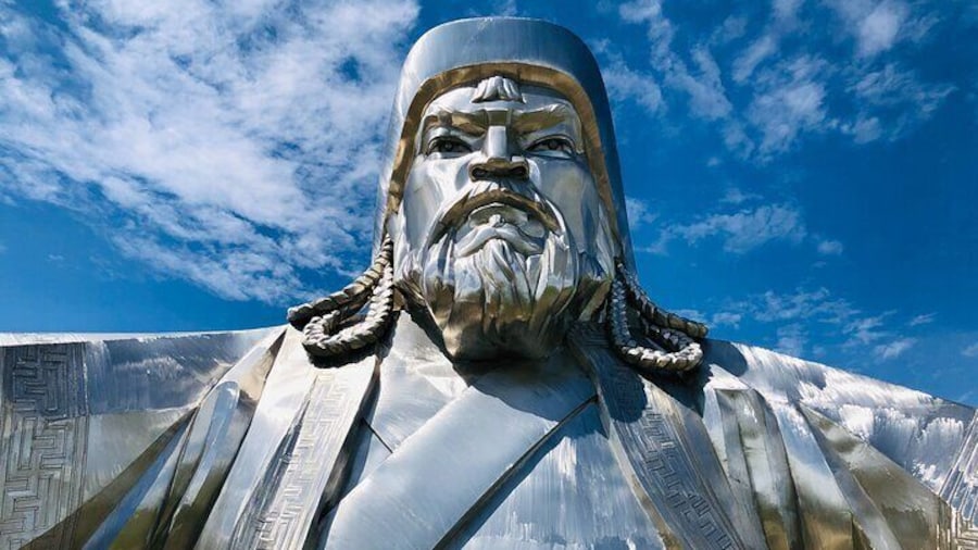 Chinggis Khaan Statue commemorated to the 800th anniversary of the Mongolian Empire in 2006
