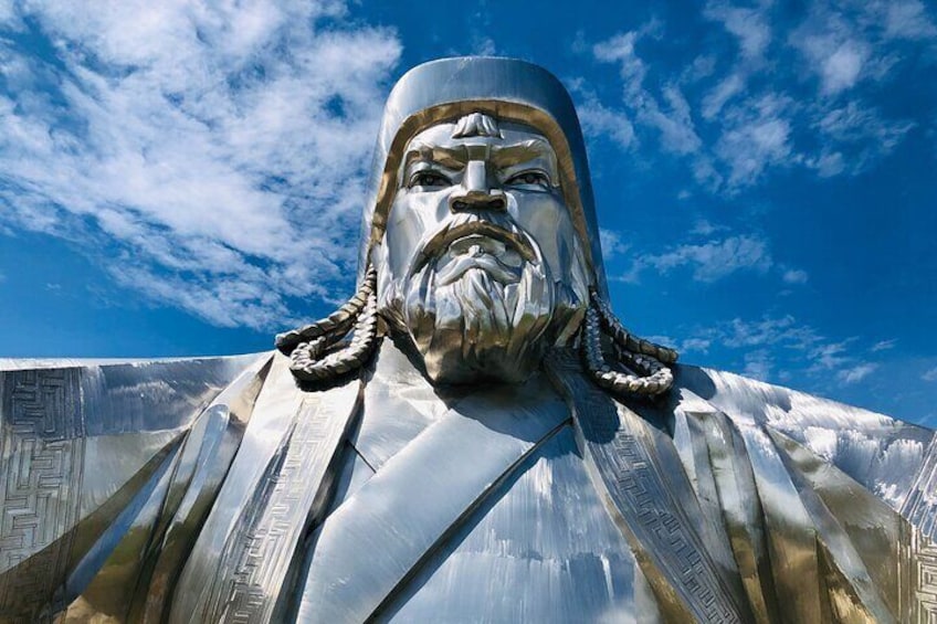 Chinggis Khaan Statue commemorated to the 800th anniversary of the Mongolian Empire in 2006