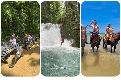 Horseback Riding, ATV and Blue Hole Water Falls Tour in Jamaica