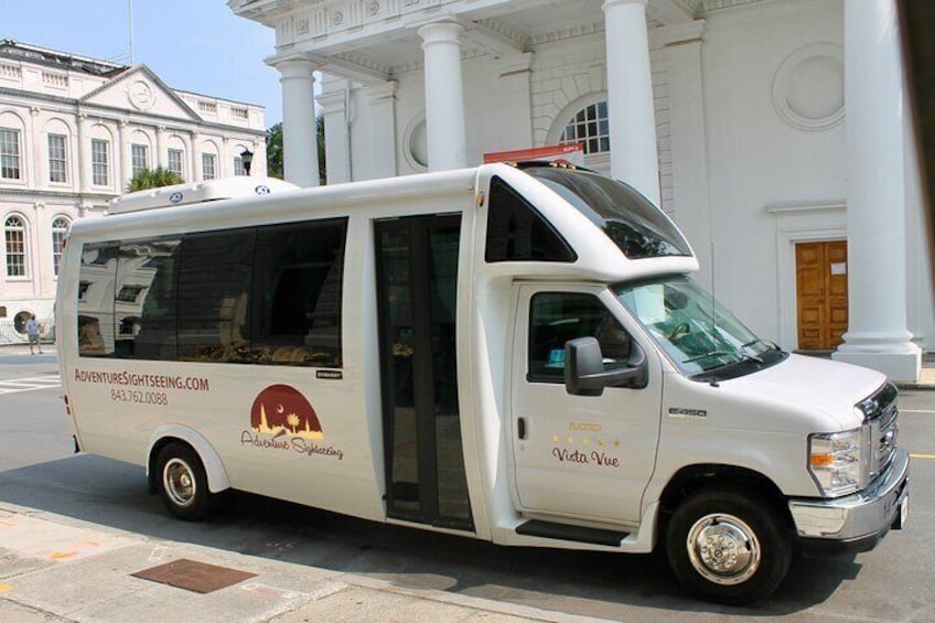 Bus at Four Corners of the Law Historic Downtown Charleston