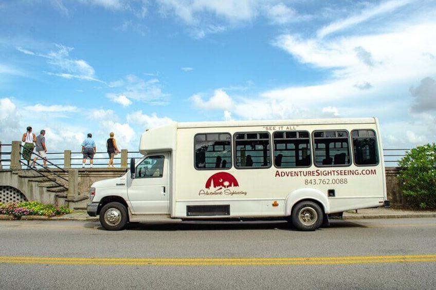 Tour Bus at the Battery Historic Downtown Charleston