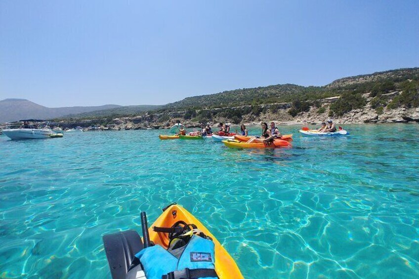 Kayak in Blue Lagoon (Akamas Peninsula)