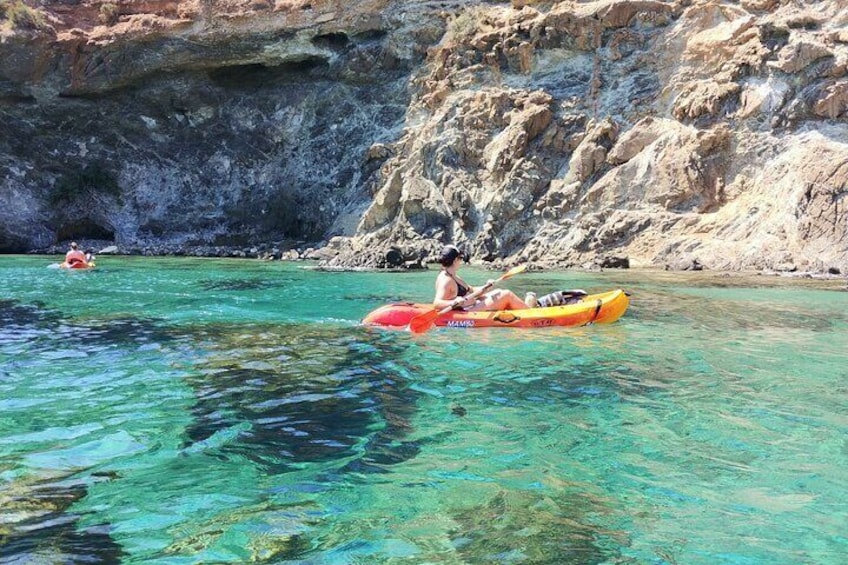 Kayak in Blue Lagoon (Akamas Peninsula)