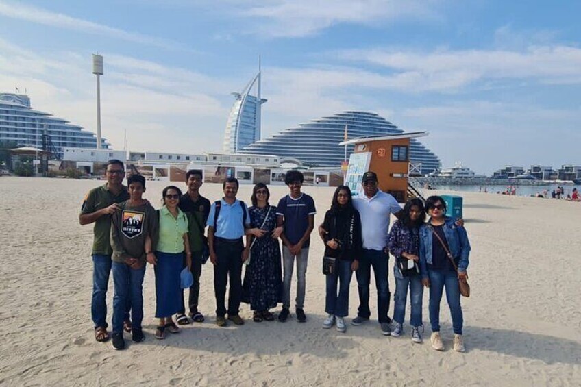 Tour Group at Jumeirah Beach, Dubai