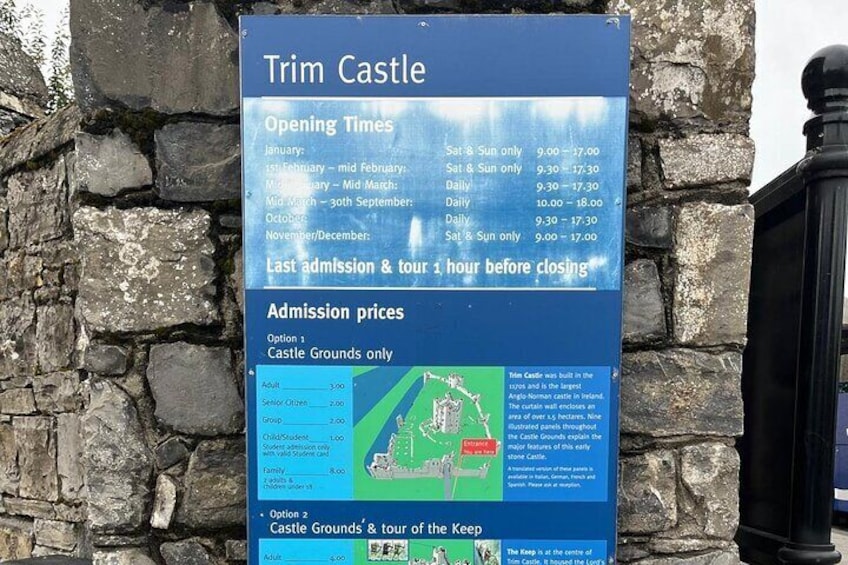 Private Day Tour to Trim Castle, Cliffs of Moher and Burren Park