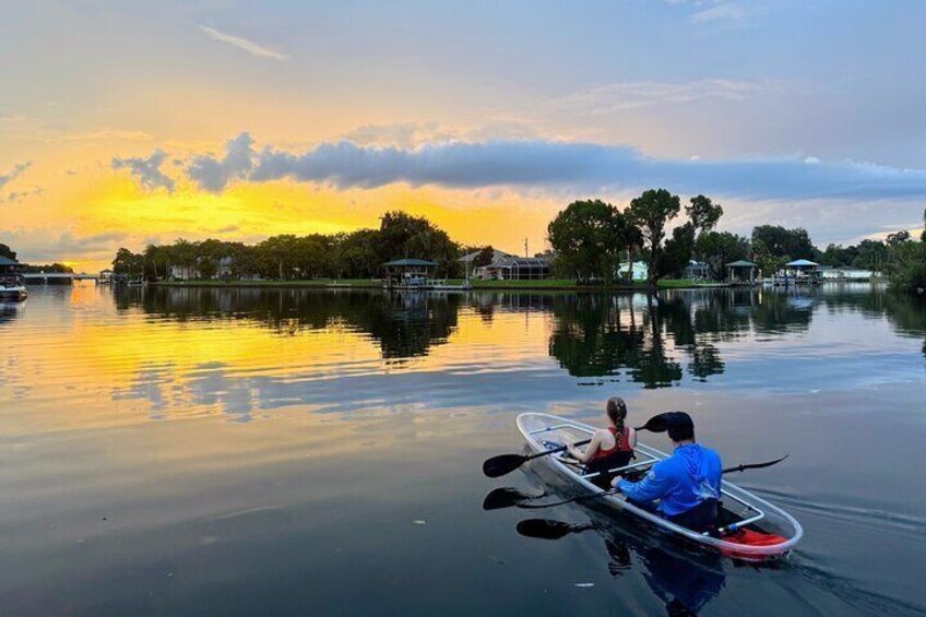 Another beautiful sunset on our night glow tour