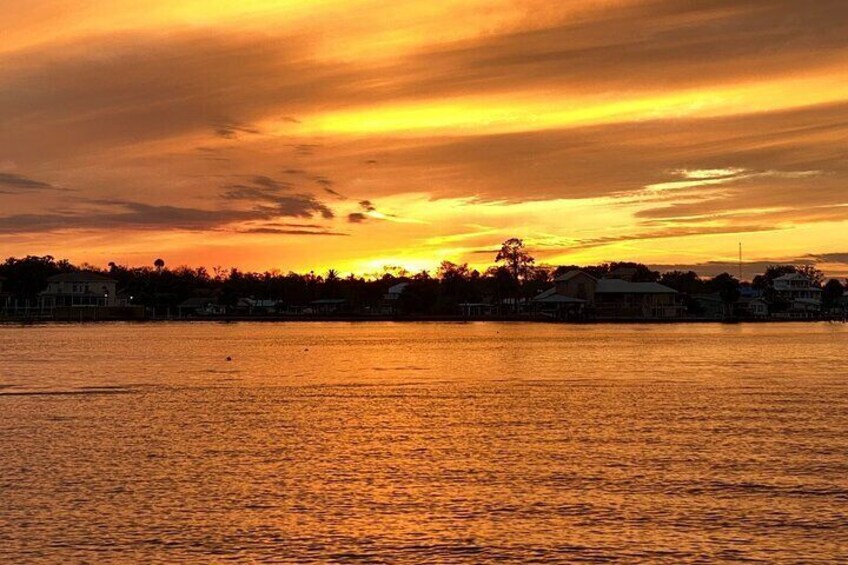 One of the amazing sunsets on our Clear Kayak Sunset & Glow Tour