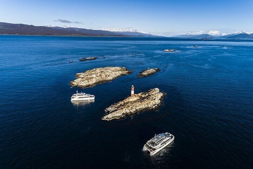 Wolves Birds Navigation and Les Eclaireurs Lighthouse in Ushuaia