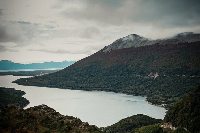 Escondido Lake and Fagnano Lake in Ushuaia