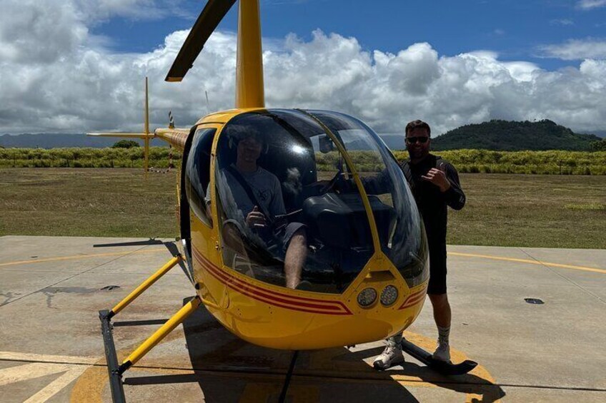 R44 Private Tour of Kauai Doors ON